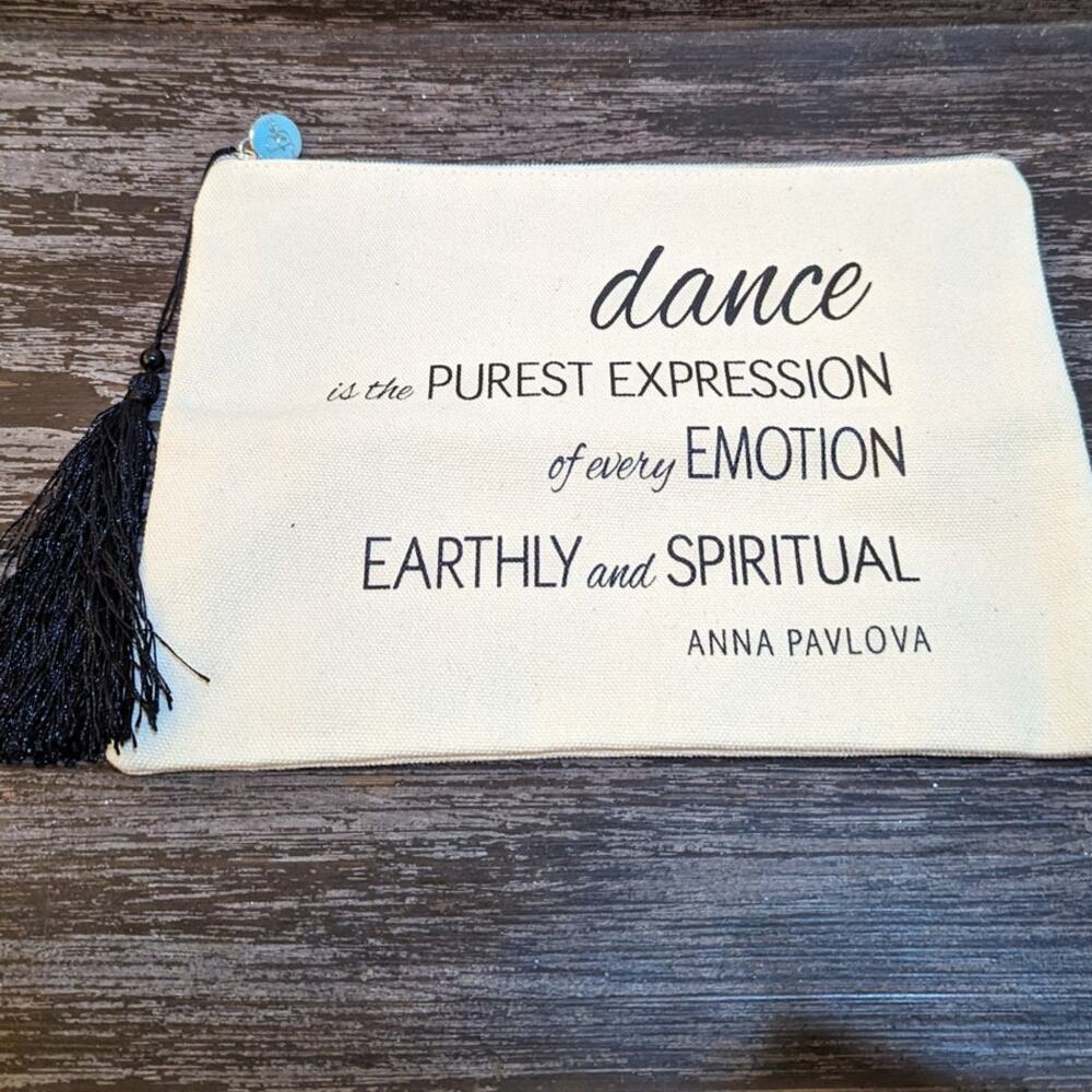 Dance Canvas Clutch with Inspirational Message